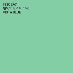 #83CEA7 - Vista Blue Color Image
