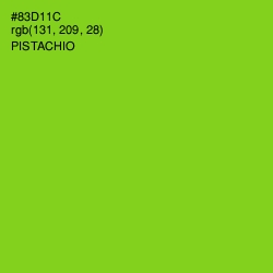 #83D11C - Pistachio Color Image