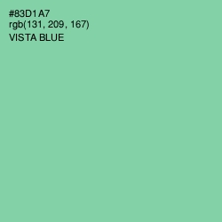 #83D1A7 - Vista Blue Color Image