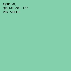 #83D1AC - Vista Blue Color Image