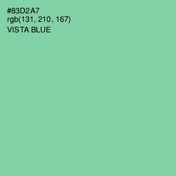 #83D2A7 - Vista Blue Color Image