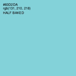 #83D2DA - Half Baked Color Image