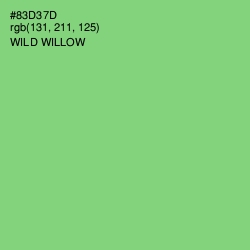 #83D37D - Wild Willow Color Image