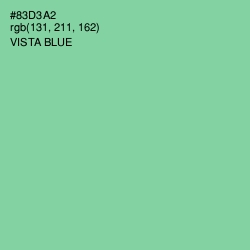 #83D3A2 - Vista Blue Color Image