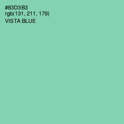 #83D3B3 - Vista Blue Color Image