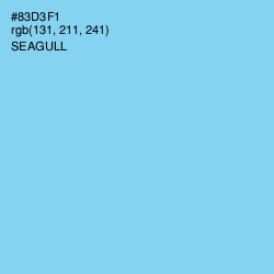 #83D3F1 - Seagull Color Image