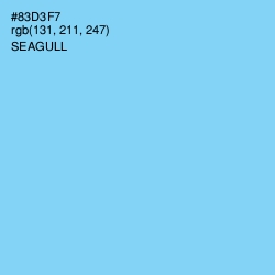 #83D3F7 - Seagull Color Image