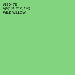 #83D47E - Wild Willow Color Image