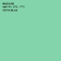 #83D4AB - Vista Blue Color Image