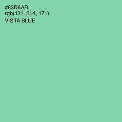 #83D6AB - Vista Blue Color Image