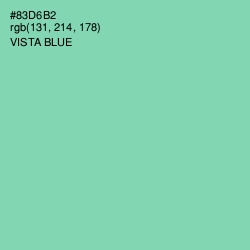 #83D6B2 - Vista Blue Color Image