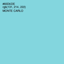 #83D6DE - Monte Carlo Color Image