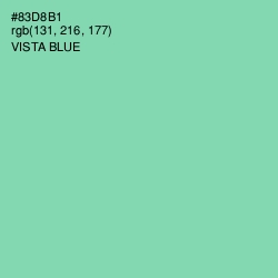 #83D8B1 - Vista Blue Color Image
