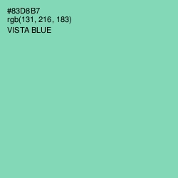 #83D8B7 - Vista Blue Color Image
