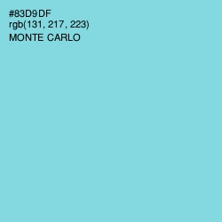 #83D9DF - Monte Carlo Color Image