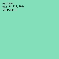 #83DEBA - Vista Blue Color Image
