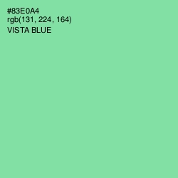 #83E0A4 - Vista Blue Color Image