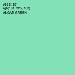 #83E1B7 - Algae Green Color Image