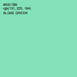 #83E1B8 - Algae Green Color Image