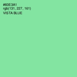 #83E3A1 - Vista Blue Color Image