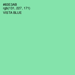 #83E3AB - Vista Blue Color Image