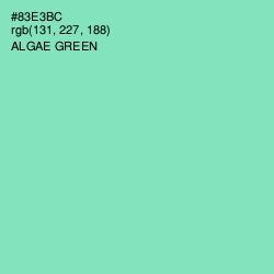 #83E3BC - Algae Green Color Image