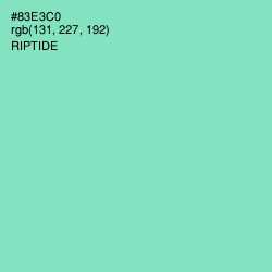 #83E3C0 - Riptide Color Image