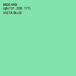 #83E4AB - Vista Blue Color Image