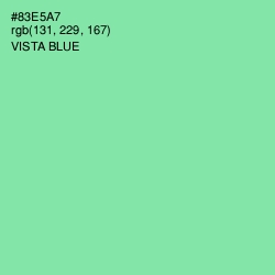 #83E5A7 - Vista Blue Color Image