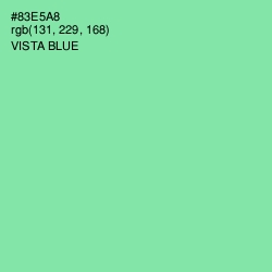 #83E5A8 - Vista Blue Color Image