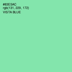 #83E5AC - Vista Blue Color Image