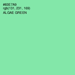 #83E7A9 - Algae Green Color Image