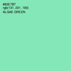 #83E7B7 - Algae Green Color Image