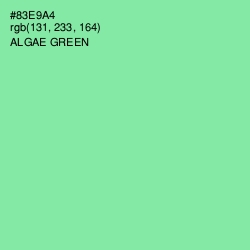 #83E9A4 - Algae Green Color Image