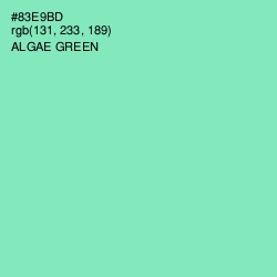 #83E9BD - Algae Green Color Image