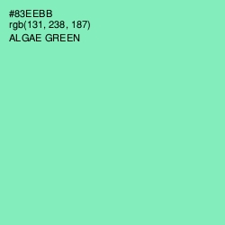 #83EEBB - Algae Green Color Image