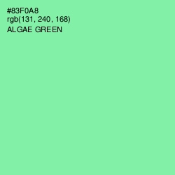 #83F0A8 - Algae Green Color Image