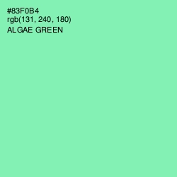 #83F0B4 - Algae Green Color Image