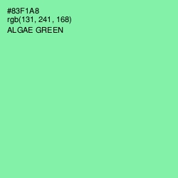 #83F1A8 - Algae Green Color Image