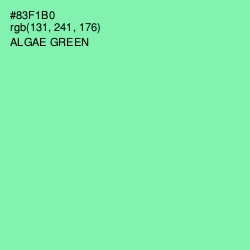#83F1B0 - Algae Green Color Image