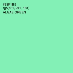 #83F1B5 - Algae Green Color Image