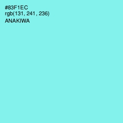 #83F1EC - Anakiwa Color Image