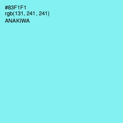 #83F1F1 - Anakiwa Color Image