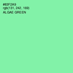 #83F2A9 - Algae Green Color Image