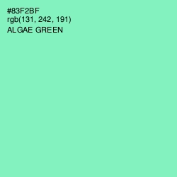 #83F2BF - Algae Green Color Image
