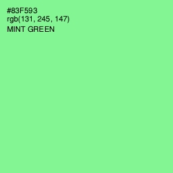 #83F593 - Mint Green Color Image