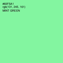 #83F5A1 - Mint Green Color Image