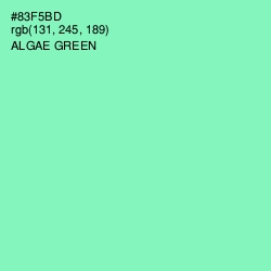 #83F5BD - Algae Green Color Image