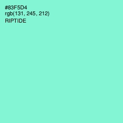 #83F5D4 - Riptide Color Image