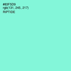 #83F5D9 - Riptide Color Image